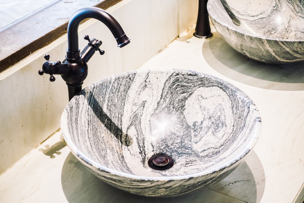 Marble craftsmanship close-up